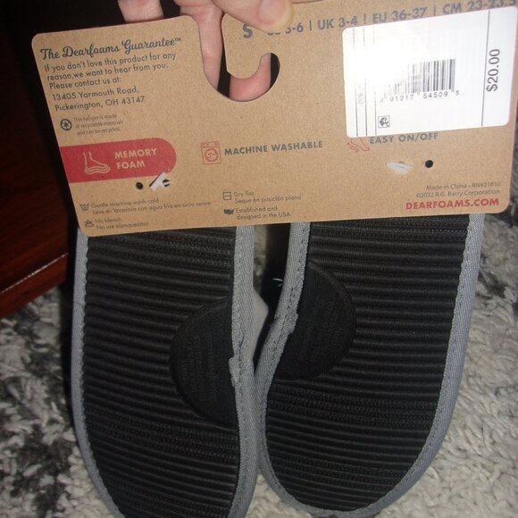 Dreamfoams Dluxe Slippers size small 5-6 New - Picture 3 of 3